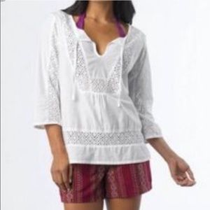 Prana white cotton top